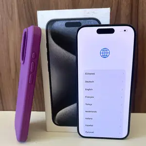 Iphone 15 pro | 128gb | blue titanium | 87 battery | box, cable & case, Limassol — Erimi