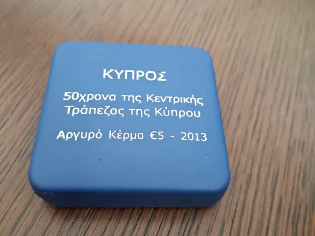 Cyprus 5 euro silver coin, Επαρχία Πάφου — Έμπα