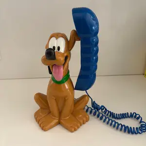 Vintage 1970s disney goofy /pluto novelty corded telephone-produced by telemania, Paphos — Paphos - Agios Theodoros