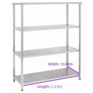 Metal shelf plate medium 1.15x0.08m, Limassol — Agios Athanasios