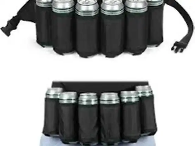 Funx beer belt beer holster for 6 beer bottles or cans - adjustable beer holder, Paphos — Paphos - Agios Theodoros
