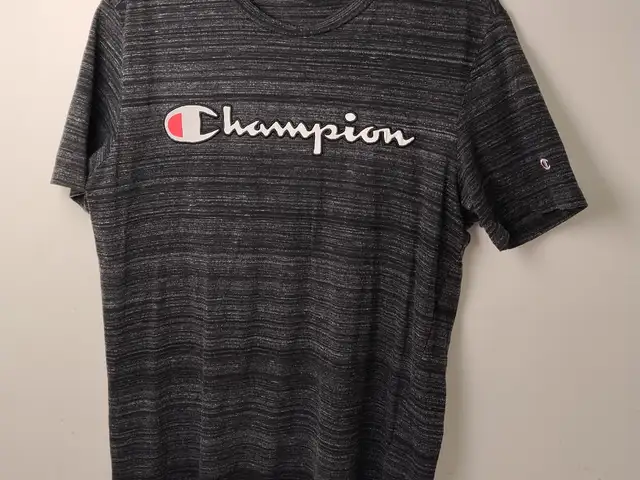 Champion Men's Space Dye Heather Gray T-Shirt Script Logo Size M, Nicosia — Strovolos - Acropolis