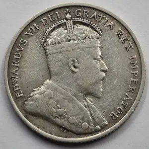 Cyprus silver 9 piastres 1907 king edward coin, Επαρχία Λευκωσίας — Λατσιά - Άγιος Γεώργιος