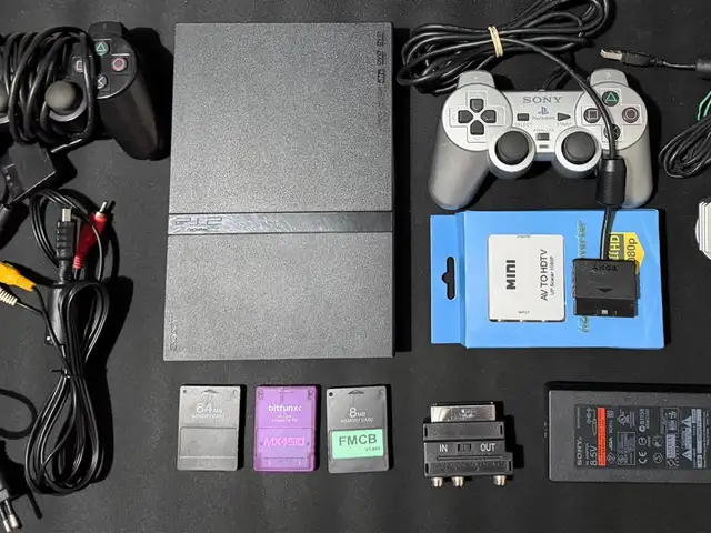 Playstation 2 slim with controller & cables, Επαρχία Λεμεσού — Λεμεσός - Αγία Φύλα