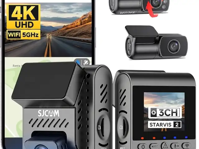Sjcam m60s 4k 3-channel dash cam front and rear and inside recordin..., Επαρχία Λεμεσού — Άγιος Αθανάσιος