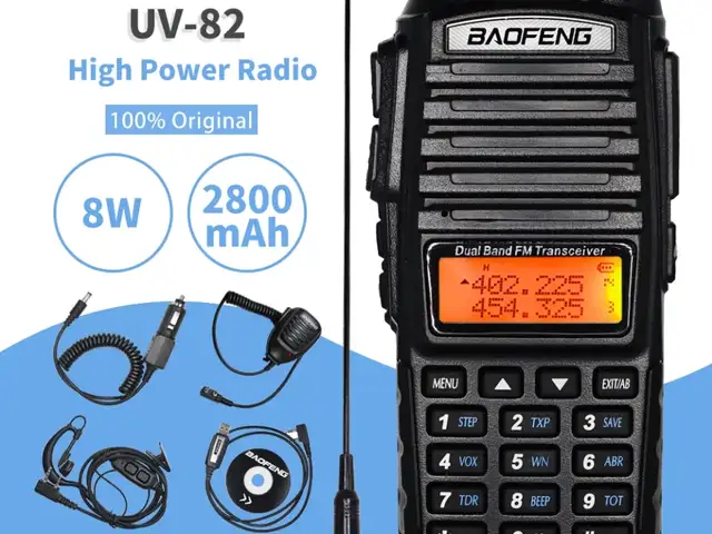 Baofeng UV-82 Ασύρματος Πομποδέκτης UHF/VHF 5W με Μονόχρωμη Οθόνη, Larnaca — Aradippou - Apostolos Loukas