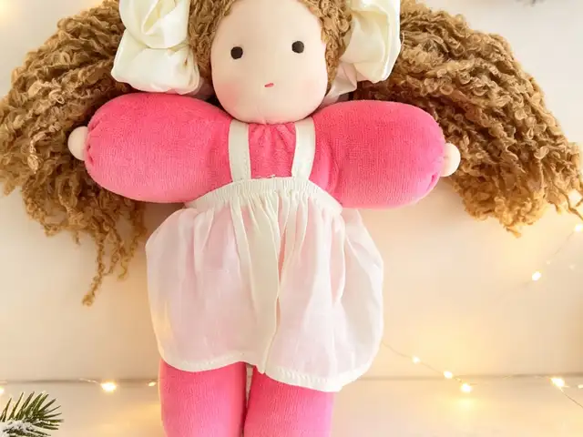 Brand new handmade waldorf christmas candy doll, christmas gift, Limassol — Limassol - Agia Zoni