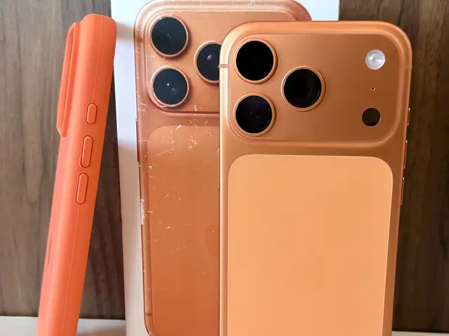 Iphone 17 pro | 256gb | cosmic orange | 100 battery | box, cable & case, Limassol — Erimi