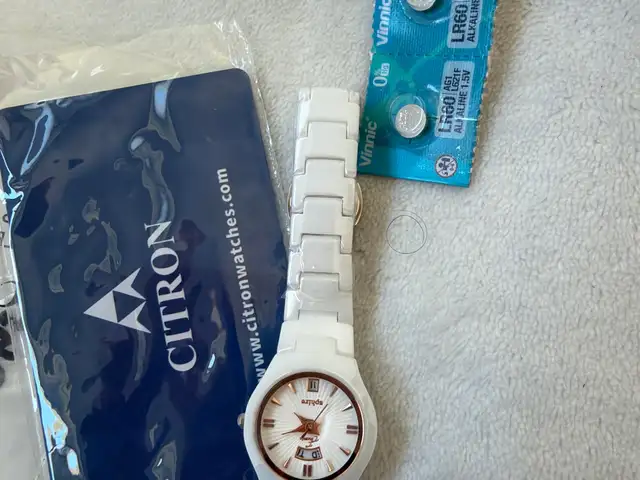 Beautiful unique white stone watch, Limassol — Limassol - Agios Nicolaos