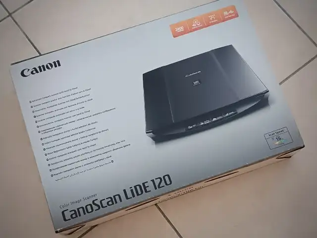 Brand new canon canoscan lide 120 color flatbed scanner - boxed / full set, Επαρχία Πάφου — Κισσόνεργα