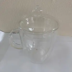 New glass mug with lid, Nicosia — Agioi Omologites