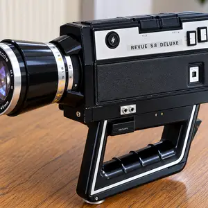 Vintage revue s8 deluxe super 8 movie camera-motor working-970s, Επαρχία Λευκωσίας — Λακατάμεια - Αγία Παρασκευή