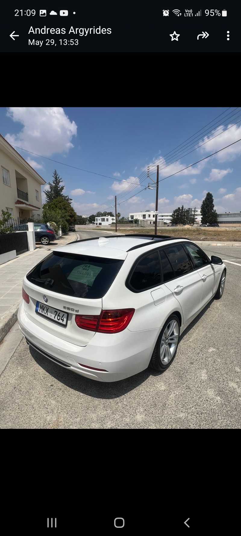 2015 BMW 3-Series 2,0L 2015 Cyprus