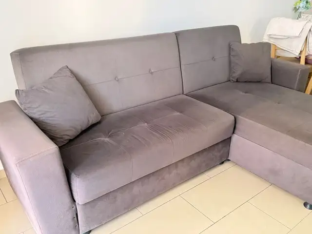 Comfortable grey l-shaped corner sofa, Επαρχία Λάρνακας — Περιβόλια Λάρνακας