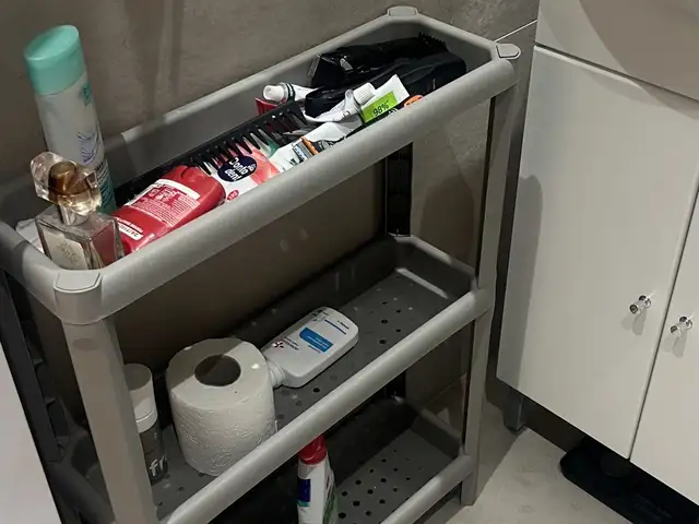 Slim 3 tier bathroom shelf trolley grey, Επαρχία Λάρνακας — Λιβάδια Λάρνακας