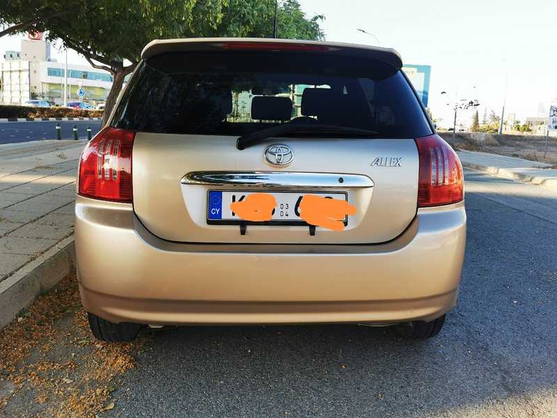 2004 Toyota Allex 1,5L 2004 Cyprus