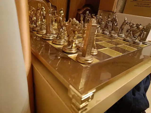 Authentic stunning genuine handcrafted bronze gold silver Mythology Chess, Επαρχία Λευκωσίας — Παλαιομέτοχο