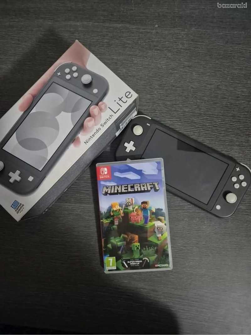 Nintendo Switch Lite グレー Minecraft セット Nintendo Switch Lite グレー マイクラハードケース付き （All