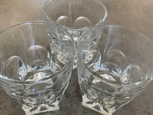 Set of 3 clear glass tumblers / whiskey glasses, Επαρχία Λευκωσίας — Άγιοι Ομολογητές