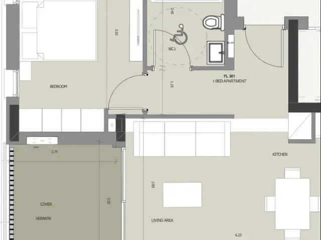 1-bedroom apartment for sale, Επαρχία Λεμεσού — Άγιος Τύχων