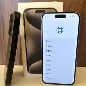Iphone 15 pro | 128gb | natural titanium | 82 battery | box, cable & case, Limassol — Erimi