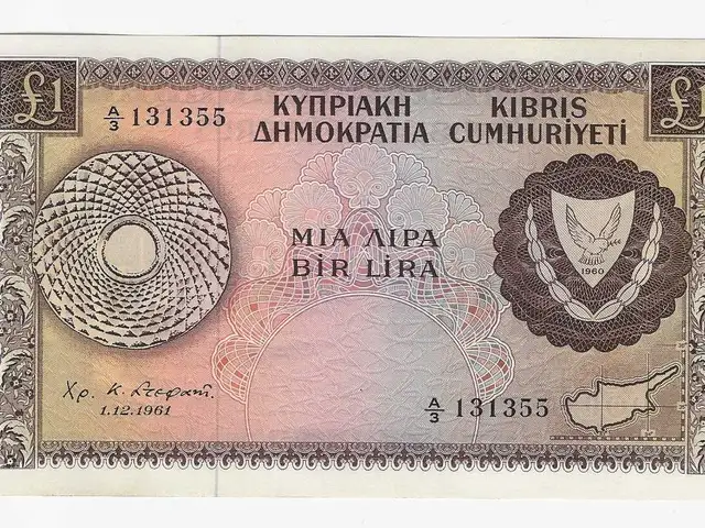 Cyprus 1 pound banknote 1961 crisp unc p39a, Επαρχία Λευκωσίας — Λατσιά - Άγιος Γεώργιος