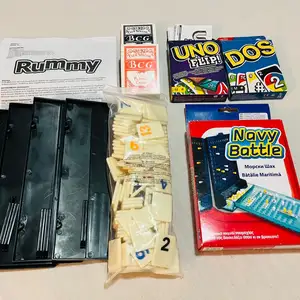 Classic cards, uno flip, dos, rummy, navy battle - complete set, Paphos — Paphos - Universal