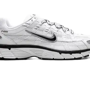 Nike shoes for men p-6000 white metallic silver black sneakers, Limassol — Limassol - Mesa Geitonia