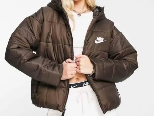 Brown nike padded coat with hood, Επαρχία Λεμεσού — Πολεμίδια - Ανθούπολη