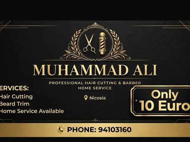 Barber home service, Nicosia — Nicosia - Trypiotis