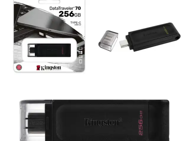 Pen drive kingston dt70 usb-c 3.2 256gb black, Limassol — Agios Athanasios