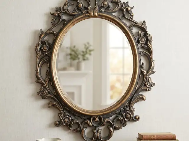 Vintage baroque mirror hand painted, Επαρχία Λεμεσού — Λεμεσός - Άγιος Ιωάννης