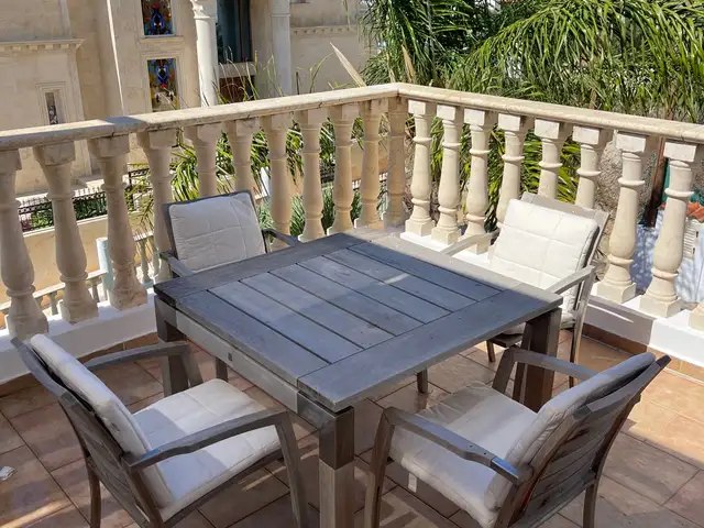 Teakwood outdoor set, Paphos — Pegeia