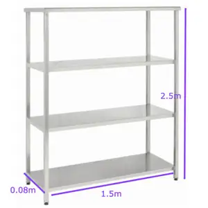 Metal shelf complete 4 layers 1.5x0.80x2.50m, Limassol — Agios Athanasios