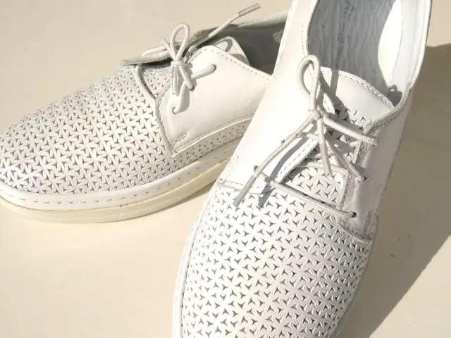 White walking shoes, Limassol — Agios Tychon Tourist Area
