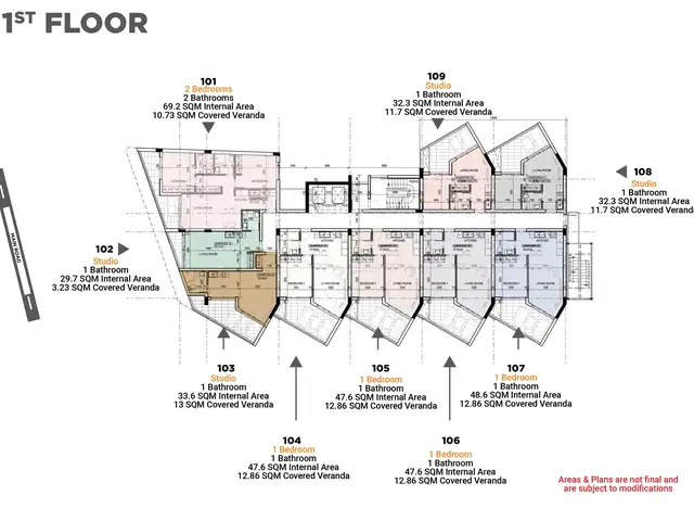 Studio apartment for sale, Larnaca — Larnaka - Finikoudes