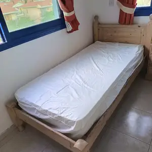 Solid wood bed pine without matress, Paphos — Paphos - Universal