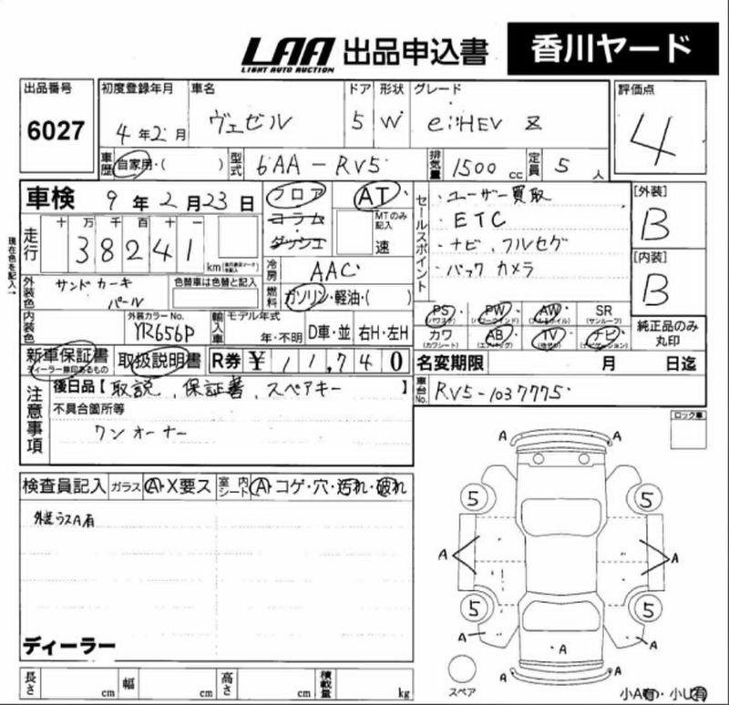 2022 Honda Vezel 1,5L 2022 Cyprus