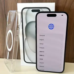 Iphone 15 | 128gb | black | 100 battery | original box, cable & case | like new, Limassol — Erimi