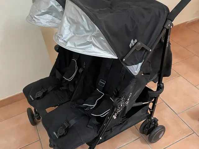 Maclaren double stroller in top condition, Nicosia — Aglantzia