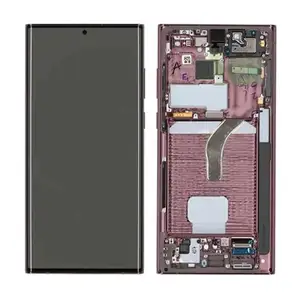 Lcd complete frame samsung s22 ultra s908 burgundy, Limassol — Limassol - Agios Nicolaos