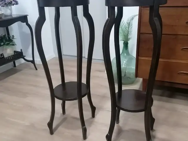 1970's Antique 2-tier set of solid wood Flower stand, Επαρχία Λευκωσίας — Άγιοι Ομολογητές