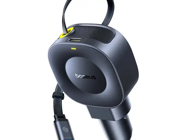 Baseus car charger 45w vr2 with retractable cable black, Limassol — Agios Athanasios