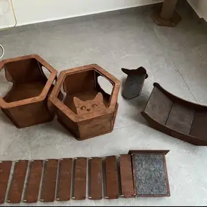 Cat wall toys furniture 2 hexagons with cat design3 steps 1 wall bed1 bridge, Επαρχία Λευκωσίας — Λευκωσία - Παλουριώτισσα