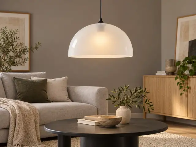 Frosty white Modern Acrylic Pendant Lamp Shades Various Colours 40cm, Nicosia — Nicosia - Lykabittos