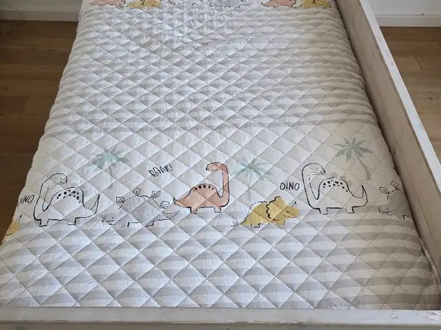 Wooden Single Bed with Mattress, Larnaca — Larnaka - Kamares