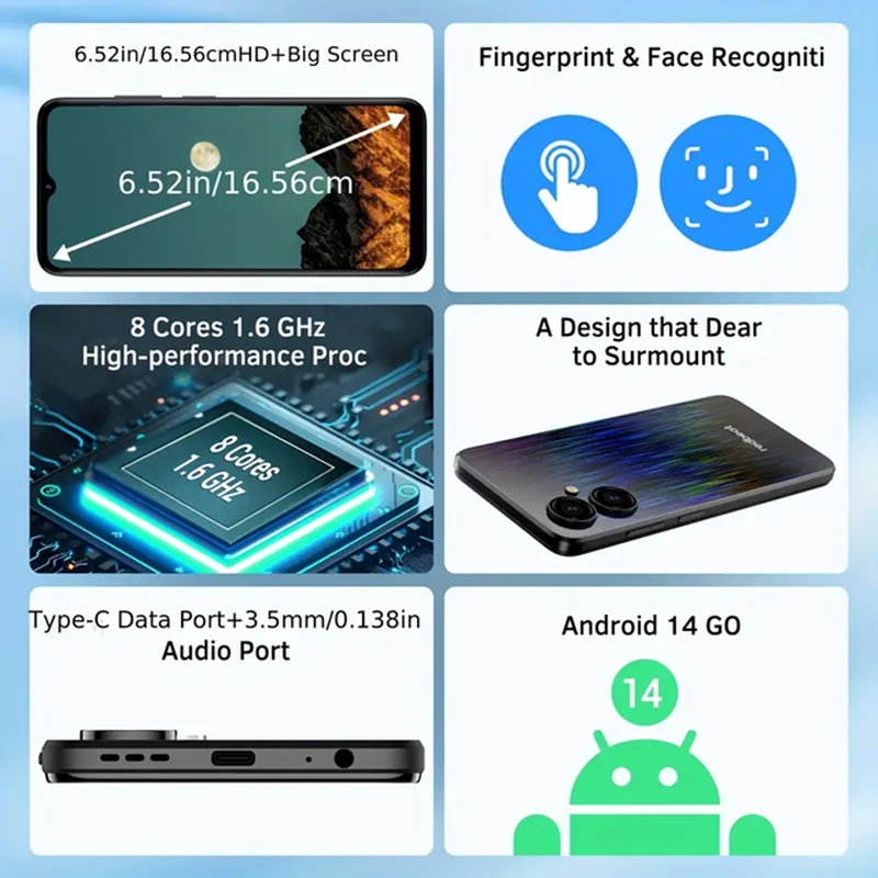 redbeat D5 128GB + 6GB RAM ブラック New redbeat d5 smartphone - black colour €100 №5808339 in