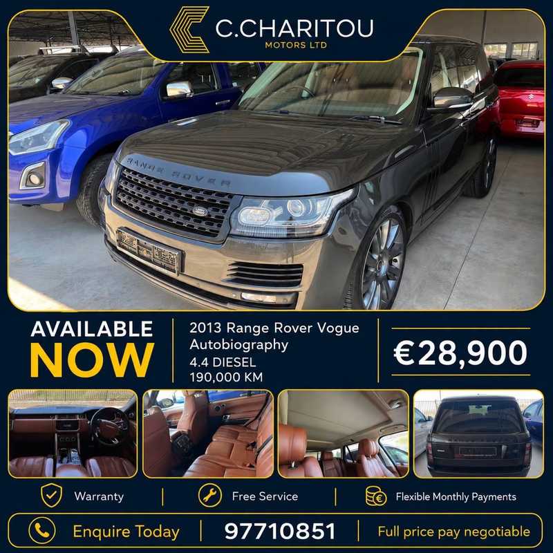 2013 Land Rover Range Rover Vogue 4,4L 2013 Cyprus