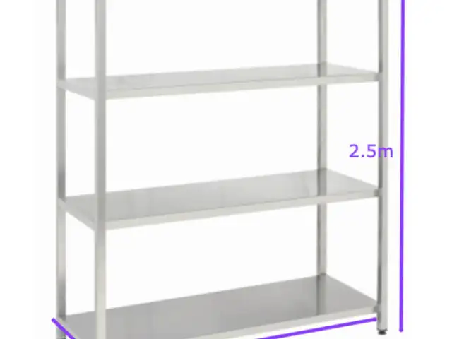 Metal shelf complete 4 layers 1.5x0.80x2.50m, Επαρχία Λεμεσού — Άγιος Αθανάσιος