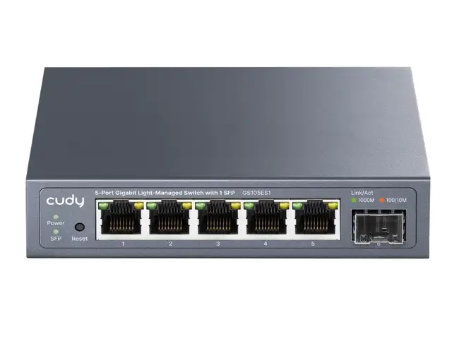 Cudy switch gigabit ethernet cloud easy-managed 5-port + sfp gs105es1, Limassol — Agios Athanasios
